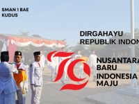 SMA Negeri 1 Bae Kudus Gelar Upacara Peringatan HUT RI ke-79 dengan Khidmat